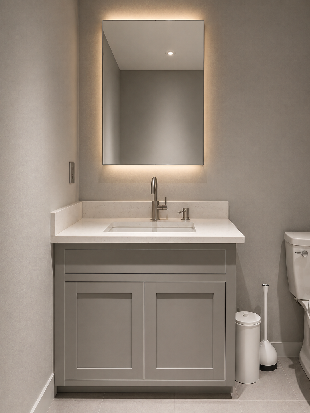 Painted Inset Vanity — Ames, IA